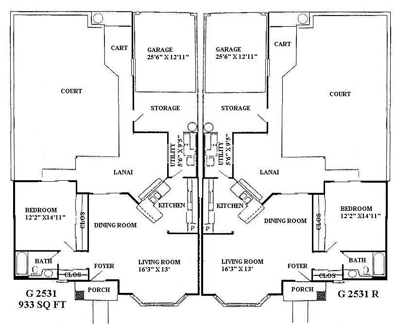 Sun City West FloorplansDuplex and Garden Apartment